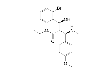 Ethyl (2S*,3S*)-3-(2-Bromophenyl)-3-hydroxy-2-[(R*)-(4-methoxyphenyl)(methylamino)methyl]propanoate