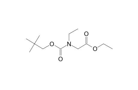 Glycine, N-ethyl-N-neopentyloxycarbonyl-, ethyl ester