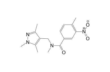 N,4-dimethyl-3-nitro-N-[(1,3,5-trimethyl-1H-pyrazol-4-yl)methyl]benzamide