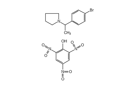 DL-1-(p-bromo-alpha-methylbenzyl)pyrrolidine, picrate