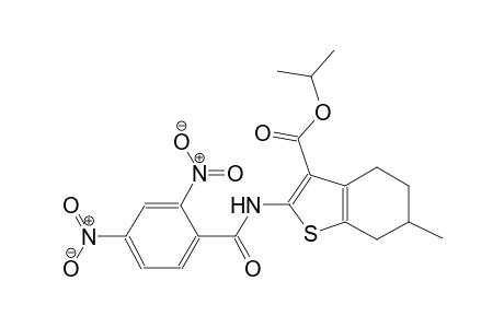 isopropyl 2-[(2,4-dinitrobenzoyl)amino]-6-methyl-4,5,6,7-tetrahydro-1-benzothiophene-3-carboxylate
