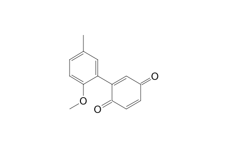 2,5-Cyclohexadiene-1,4-dione, 2-(2-methoxy-5-methylphenyl)-