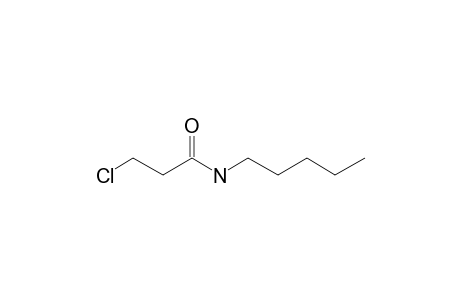 Propionamide, 3-chloro-N-pentyl-