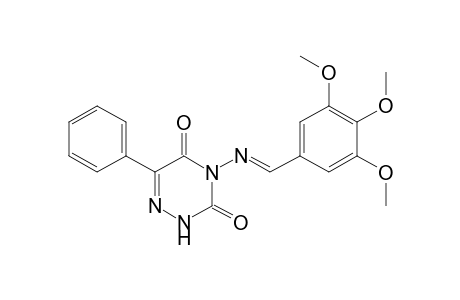 6-phenyl-4-[(3,4,5-trimethoxybenzylidene)amino]-as-triazine-3,5(2H,4H)-dione