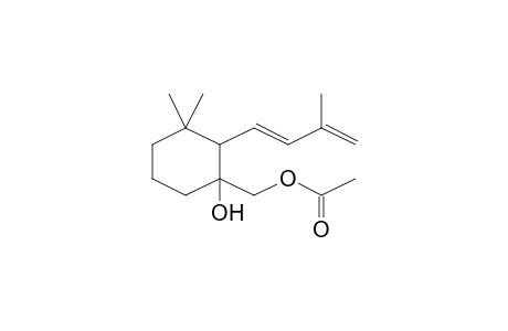 Acetic acid, 1-hydroxy-3,3-dimethyl-2-(3-methylbuta-1,3-dienyl)cyclohexylmethyl ester