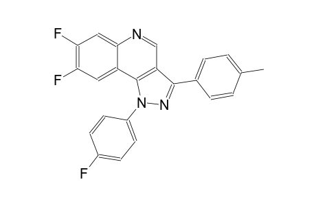 7,8-difluoro-1-(4-fluorophenyl)-3-(4-methylphenyl)-1H-pyrazolo[4,3-c]quinoline