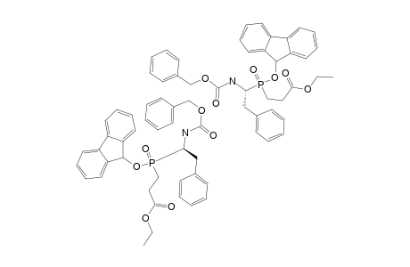 (R,R,S,S)-3-[[1'-(N-BENZYLOXYCARBONYLAMINO)-2'-PHENYLETHYL]-9-FLUORENYLOXYPHOSPHINYL]-PROPANOIC-ACID-ETHYLESTER