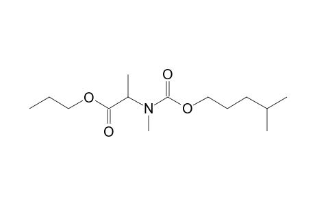 Alanine, N-methyl-N-propoxycarbonyl-, isohexyl ester