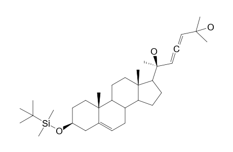 (20S,22,23R)-3.beta.-t-butyldimethylsilyloxy-cholesta-5,22,23-triene-20,25-diol