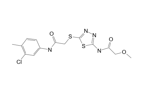 N-Pyrrol5-[(3-chloro-4-methylphenylcarbamoyl) methylsulfanyl]-[1,3,4]thiadiazol-2-ylmorpho-2-methoxyacetamide