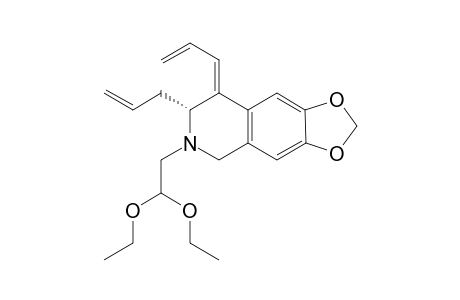 Z-(3R)-3-Allyl-4-allylidene-N-(2,2-diethoxyethyl)-6,7-methylenedioxy-1,2,3,4-tetrahydroisoquinoline