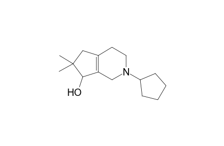 2-Cyclopentyl-2,3,4,5,6,7-hexahydro-6,6-dimethyl-1H-[2]-pyrinden-7-ol