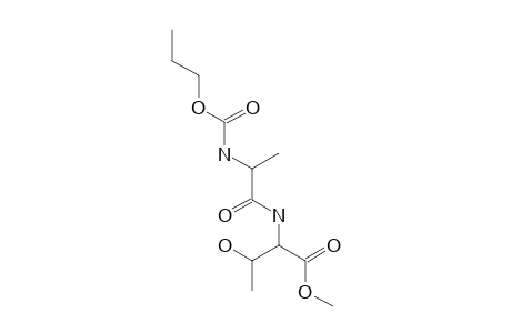 ala-thr, N-(N-Propyloxycarbonyl)-, methyl ester (isomer 2)