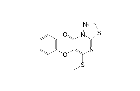 7-Methylthio-5-oxo-6-phenoxy-5H-1,3,4-thiadiazole[3,2-a]pyrimidine