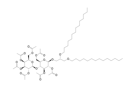 3-O-[2,3,6-TRI-O-ACETYL-4-O-(2,3,4,6-TETRA-O-ACETYL-BETA-D-GALACTOPYRANOSYL)-BETA-D-GLUCOPYRANOSYL]-1,2-DI-O-TETRADECYL-SN-GLYCEROL