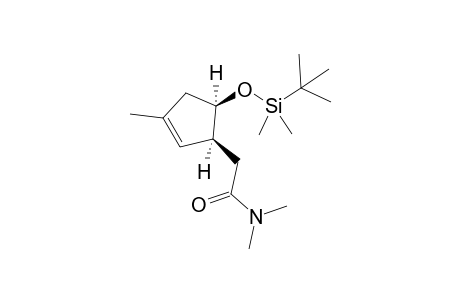 2-{5'-[(t-Butyldimethylsilyl)oxy]-3'-methylcyclopent-2'-enyl)}-N,N-dimethylacetamide