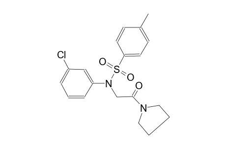benzenesulfonamide, N-(3-chlorophenyl)-4-methyl-N-[2-oxo-2-(1-pyrrolidinyl)ethyl]-