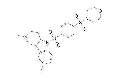 4-[4-[(2,8-dimethyl-3,4,4a,9b-tetrahydro-1H-pyrido[4,3-b]indol-5-yl)sulfonyl]phenyl]sulfonylmorpholine