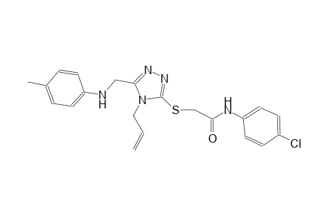 2-{[4-allyl-5-(4-toluidinomethyl)-4H-1,2,4-triazol-3-yl]sulfanyl}-N-(4-chlorophenyl)acetamide