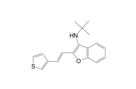 (E)-N-tert-Butyl-2-(2-(thiophen-3-yl)vinyl)benzofuran-3-amine