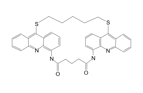 9,9'-(ALPHA'',OMEGA''-DITHIOPENTYL)-4,4'-(ALPHA''',OMEGA'''-DIAMINOGLUTAROYL)-BIS-ACRIDINE