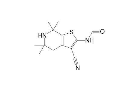 N-(3-cyano-5,5,7,7-tetramethyl-4,6-dihydrothieno[5,4-c]pyridin-2-yl)formamide