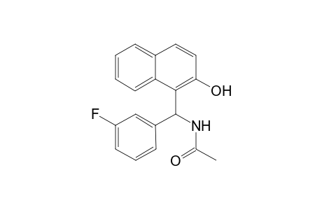 1-(.alpha.-Acetamido-m-fluorobenzyl)-2-naphthol