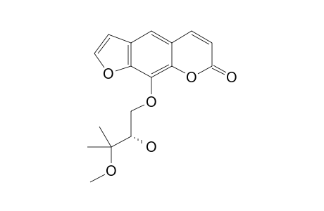 9-[(2S)-2-Hydroxy-3-methoxy-3-methylbutoxy]furo[3,2-G]chromen-7-one