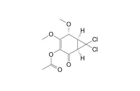 (1.alpha.,5.alpha.,6.alpha.)-3-Acetoxy-7,7-dichloro-4,5-dimethoxybicyclo[4.1.0]hept-3-en-2-one