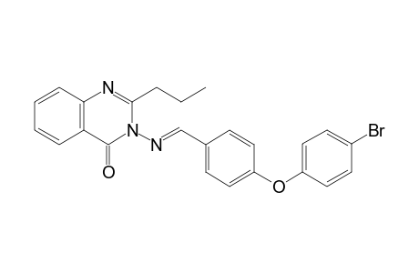 3-({(E)-[4-(4-bromophenoxy)phenyl]methylidene}amino)-2-propylquinazolin-4(3H)-one