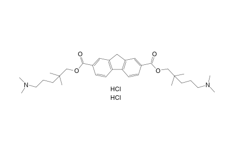 fluorene-2,7-dicarboxylic acid, bis[2,2-dimethyl-5-(dimethylamino)-pentyl] ester, dihydrochloride