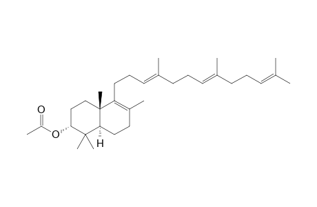 Polypoda-8(9),13,17,21-tetraen-3alpha-acetate