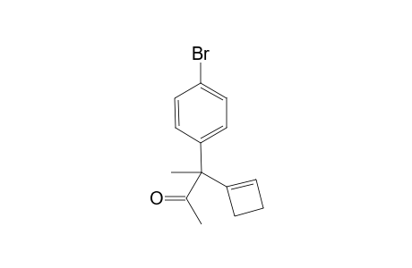 3-(4-bromophenyl)-3-cyclobutenylbutan-2-one