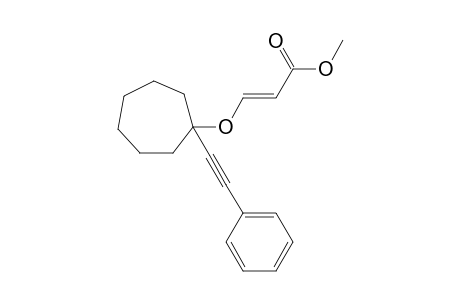 (E)-methyl 3-(1-(phenylethynyl)cycloheptyloxy)acrylate