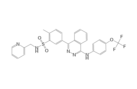 2-Methyl-N-(2-pyridylmethyl)-5-[4-[4-(trifluoromethoxy)anilino]phthalazin-1-yl]benzenesulfonamide