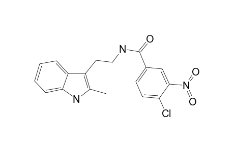 4-Chloranyl-N-[2-(2-methyl-1H-indol-3-yl)ethyl]-3-nitro-benzamide