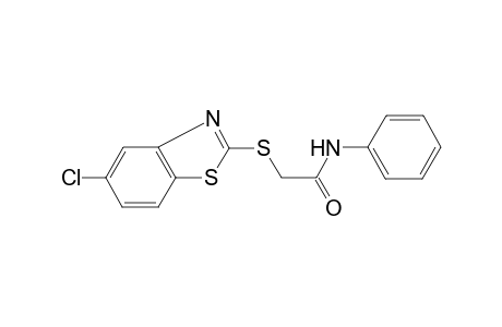acetamide, 2-[(5-chloro-2-benzothiazolyl)thio]-N-phenyl-