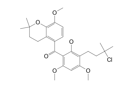 Methanone, [3-(3-chloro-3-methylbutyl)-2-hydroxy-4,6-dimethoxyphenyl](3,4-dihydr o-8-methoxy-2,2-dimethyl-2H-1-benzopyran-5-yl)-