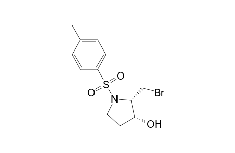 3-Pyrrolidinol, 2-(bromomethyl)-1-[(4-methylphenyl)sulfonyl]-, cis-