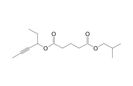 Glutaric acid, hex-4-yn-3-yl isobutyl ester