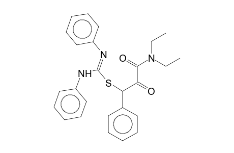 3-(Diethylamino)-2,3-dioxo-1-phenylpropyl N,N'-diphenylimidothiocarbamate