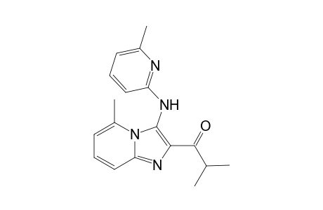 2-Methyl-1-(5-methyl-3-((6-methylpyridin-2-yl)amino)imidazo[1,2-a]pyridin-2-yl)propan-1-one