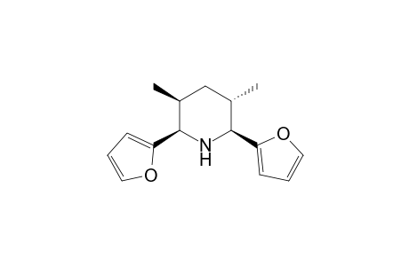 (2R*,3R*,5R*,6S*)-2,6-Di-2-furyl-3,5-dimethylpiperidine