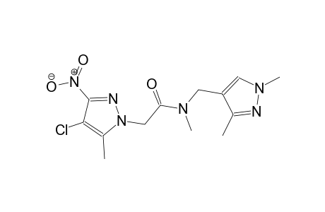 2-(4-chloro-5-methyl-3-nitro-1H-pyrazol-1-yl)-N-[(1,3-dimethyl-1H-pyrazol-4-yl)methyl]-N-methylacetamide