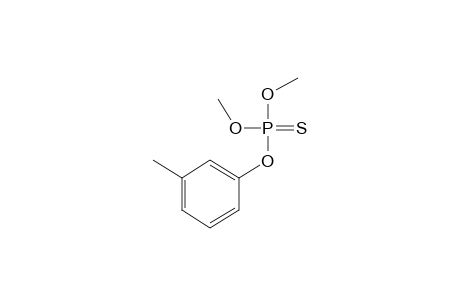 phosphorothioic acid, O,O-dimethyl O-m-tolyl ester