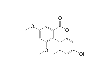 6H-Dibenzo[b,d]pyran-6-one, 3-hydroxy-8,10-dimethoxy-1-methyl-