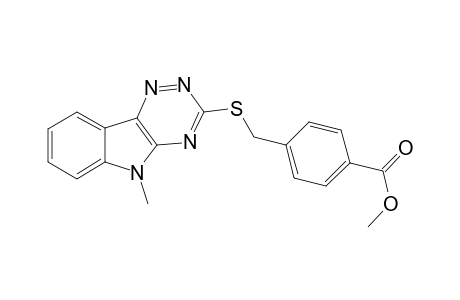 benzoic acid, 4-[[(5-methyl-5H-[1,2,4]triazino[5,6-b]indol-3-yl)thio]methyl]-, methyl ester