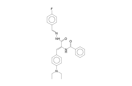 .alpha.-Benzamido-4-(diethylamino)-N'-(4-fluorobenzylidene)cinnamohydrazide