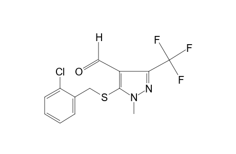 5-[(o-CHLOROBENZYL)THIO]-1-METHYL-3-(TRIFLUOROMETHYL)PYRAZOLE-4-CARBOXALDEHYDE