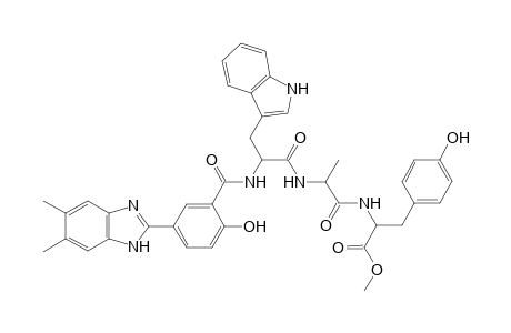 5-(5,6-dimethyl-1H-benzo[d]imidazol-2-yl)-2-hydroxybenzoyl Trp-Ala-Tyr Dev